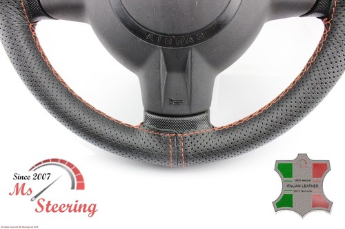 FUR CHRYSLER CROSSFIRE 04-08 SCHWARZ PERF LEDER-LENKRAD ABDECKUNG, COOPER 2 STIC - Picture 6 of 6