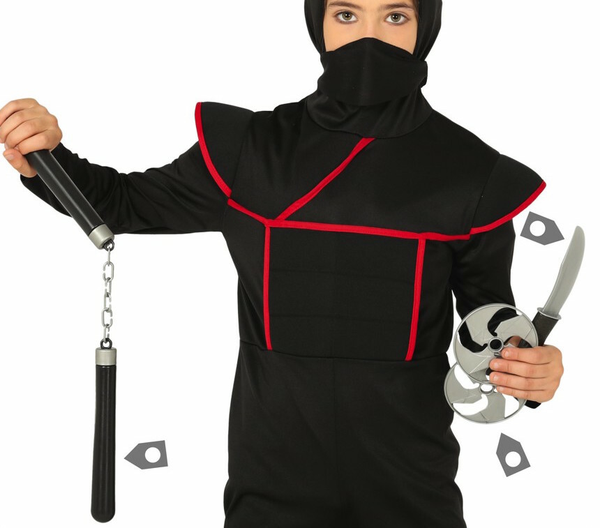 Plástico Niños Ninja Cuchillo Juguete Armas Set Lanzando Stars Disfraz Accesorio