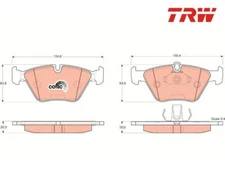 Brake pad set, disc brake Cotec TRW GDB1404 for BMW 5 Series