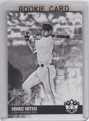 SHOHEI OHTANI ROOKIE CARD $$ RARE BLACK & WHITE VARIATION 2018 Diamond Kings RC!