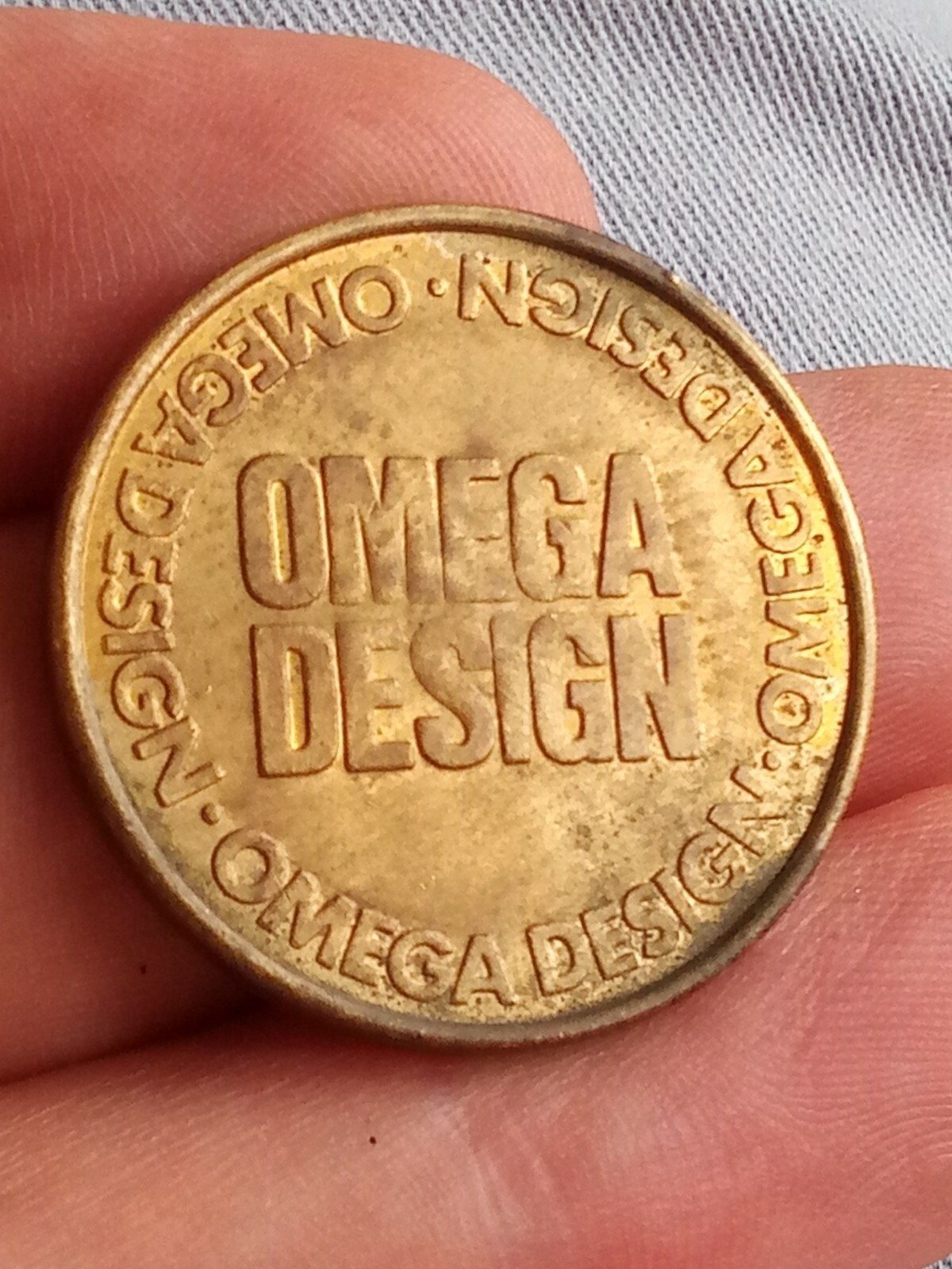Omega design rare token 10 Pence 10p Token value coin token UK automatic Kayihan