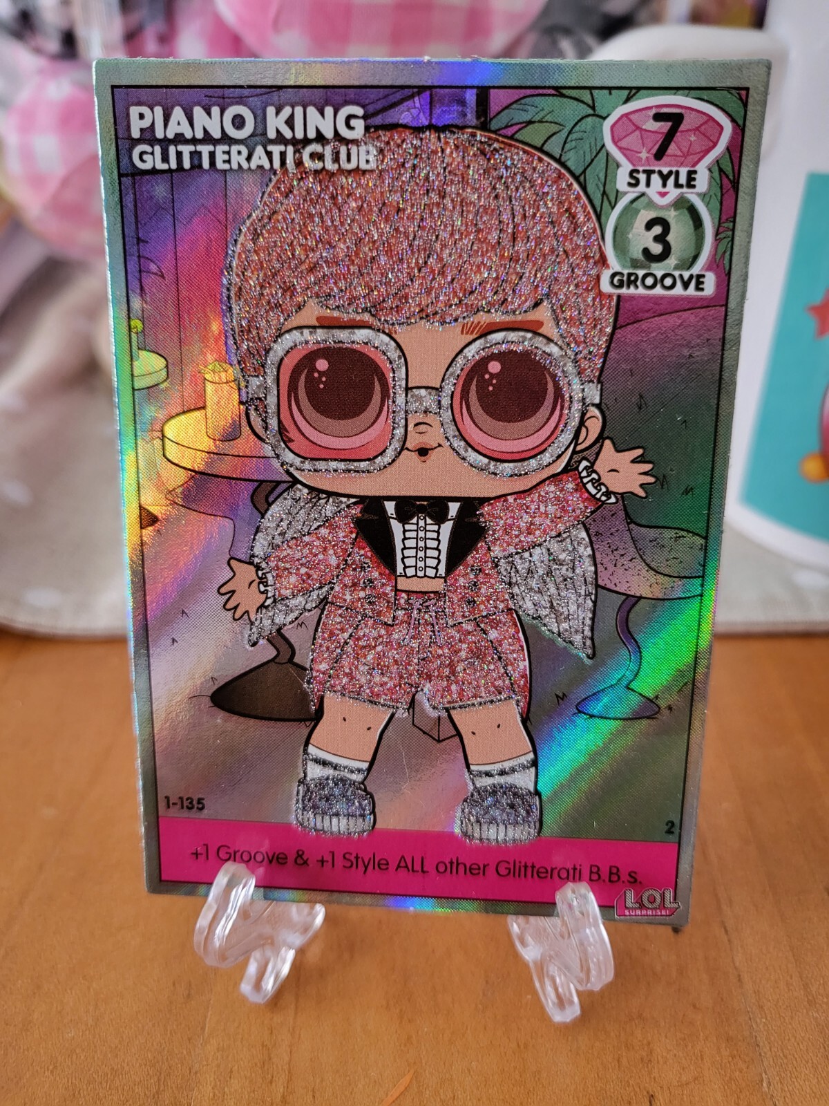 LOL Surprise! Dance Off 1135 Piano King Glitterati Club Rare Card eBay