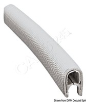 Osculati Pvc-Profil Halbflexibel Gebunden Weiß 1 5X4 Mm