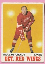 1970-71 Topps Hockey Card #27 Bruce MacGregor Detroit Red Wings SET BREAK *8D
