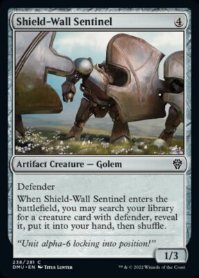 Magic the Gathering (mtg): DMU: Shield-Wall Sentinel - Foil