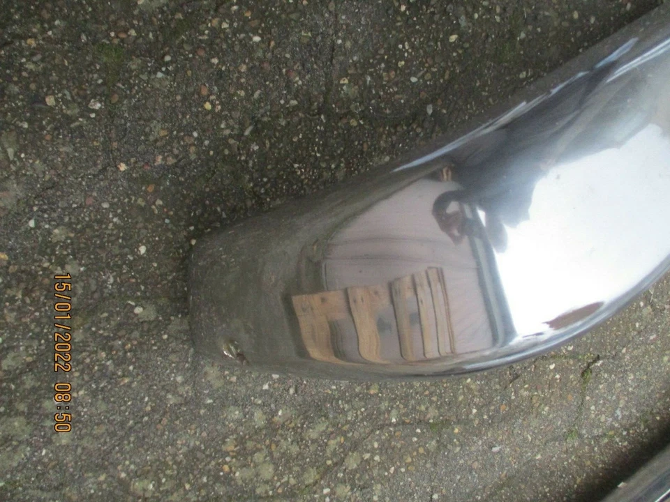 Opel Kapitän P2.6 Chrom Stoßstange vorne links front bumper left - Bild 4 von 4