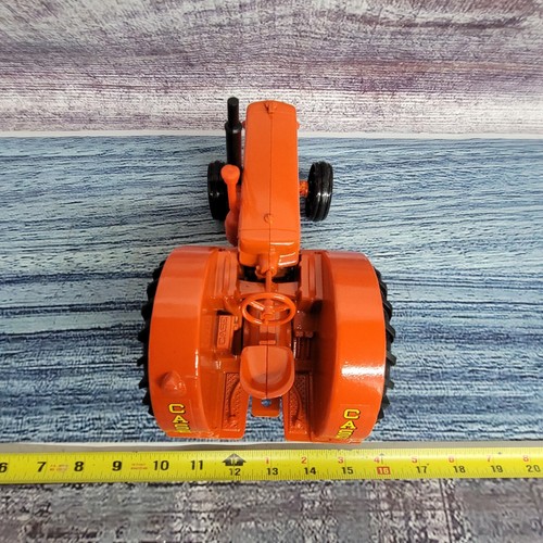 Vintage 1985 Ertl scala 1/16 IH Case 500 diesel con trattore pressofuso frontale arancione - Foto 10 di 15