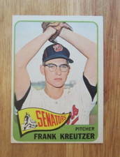 Frank Kreutzer 1965 Topps #371 Trading Card MLB Baseball Washington Senators