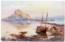 Postcard St. Michael's Mount Tuck Oilette Signed H.B. Wimbush # 7070