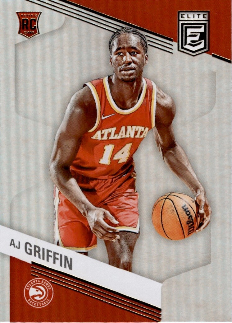 2022-23 Donruss Elite #224 AJ Griffin RC Rookie Atlanta Hawks Holo Foil SP