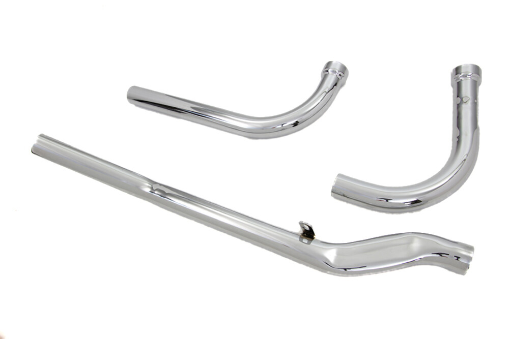 Paughco Chrome Up Sweep Drag Exhaust Header Pipes Harley Generator
