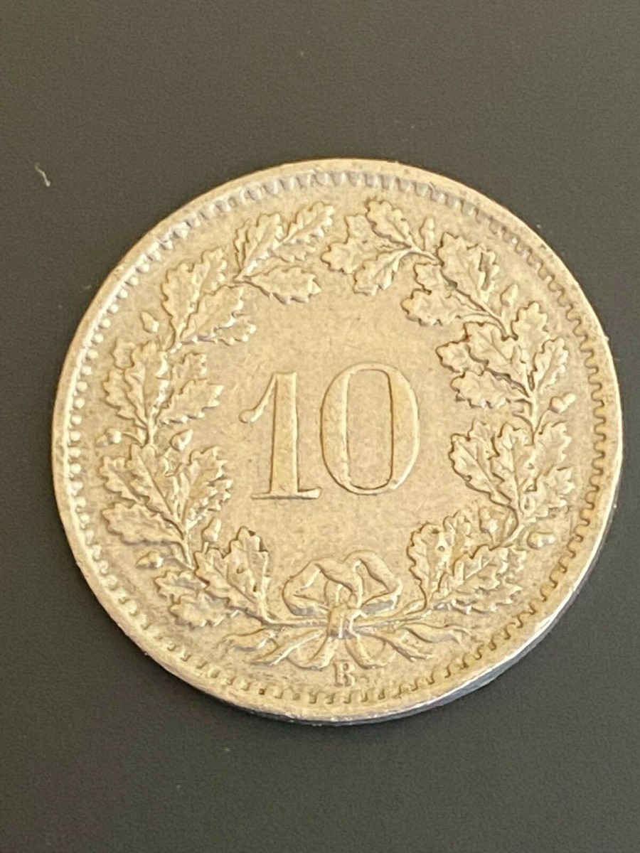 1965 Switzerland Confoederatio Helvetica 10 Rappen Coin | eBay
