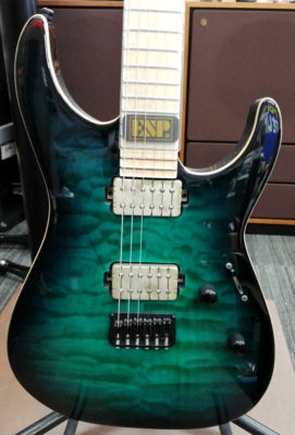 ギター E-II M-II NT HS QM Black Turquoise Burst E-II M-II NT HS QM Black Turquoise Burst Electric Guitar From