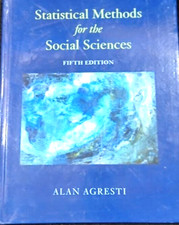 Statistical Methods for the Social Sciences by Alan Agresti (2017, Hardcover)