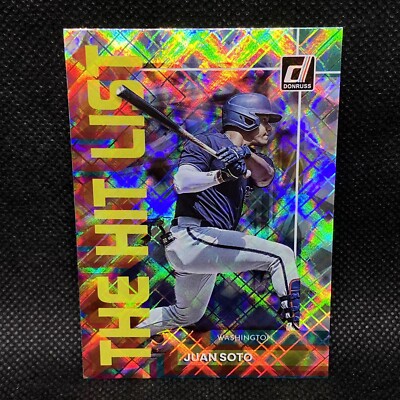 2022 Donruss Juan Soto The Hit List THL-2 Vector Washington Nationals Padres
