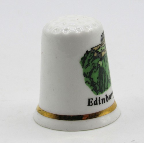 COLLECTABLE THIMBLE 'EDINBURGH CASTLE' SCOTLAND - Picture 2 of 4