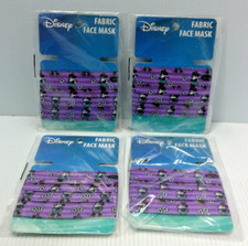 Lot of 4 Disney Re-Usable Face Mask Youth 4yrs  100 Polyester  Cotton