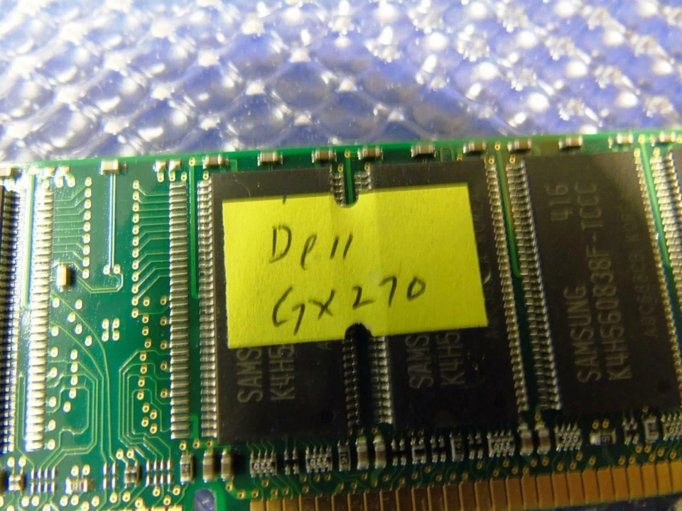 512MB (2 X 256MB) Dell Optiplex GX270 DDR1 PC3200 400Mhz  Memory J0201-SAFCC - Image 3 of 4