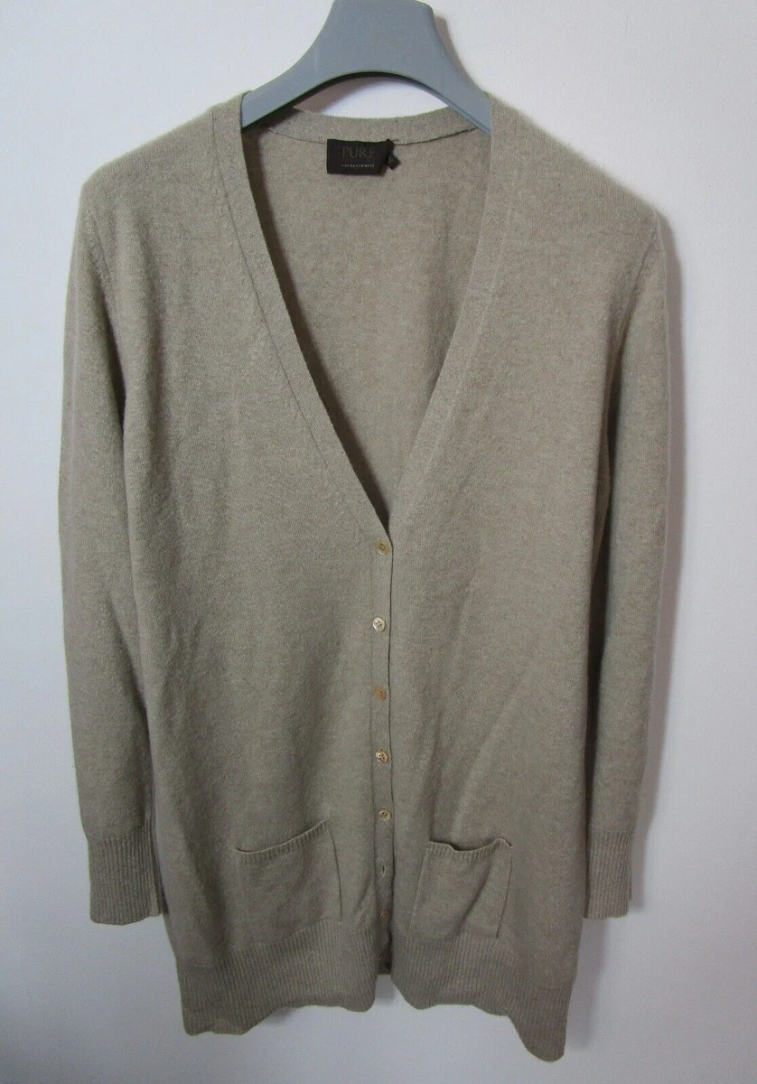 Long cashmere cardigan with pockets cheap