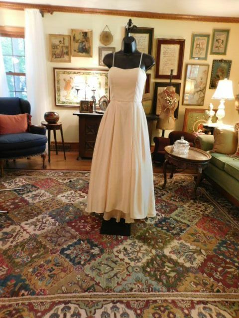 slim fit dress slacks Freesia Formal Dress Champagne - S