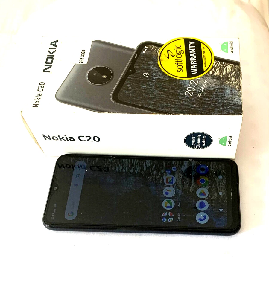 NOKIAC20Ram2GBStorage32GB6.5"inchHD+displayAndroidTMGo-edition4GLTESmartPhone - Image 3 of 4