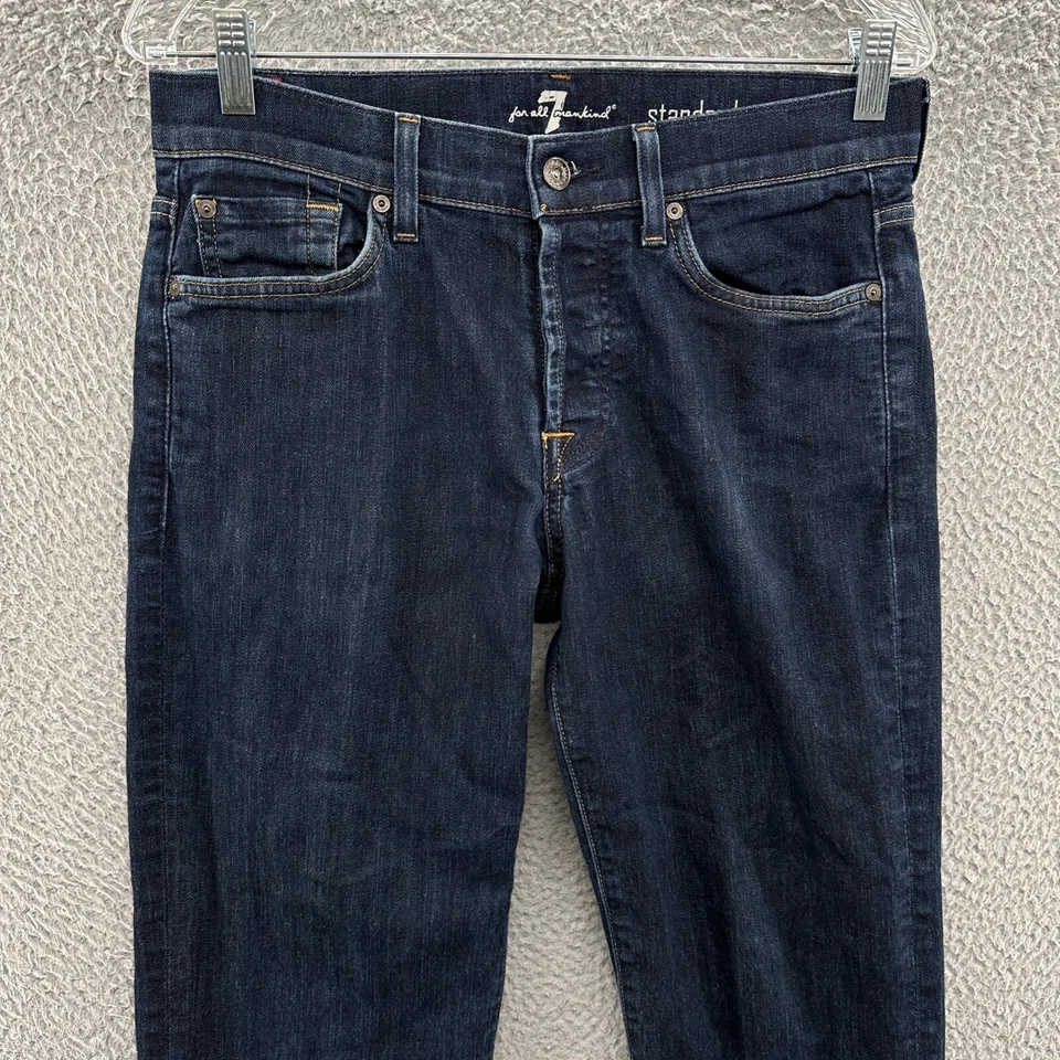 Citizens of Humanity Jeans Mens 31 Blue Straight Dark Button Fly Actual 32x33 - Image 2 of 4