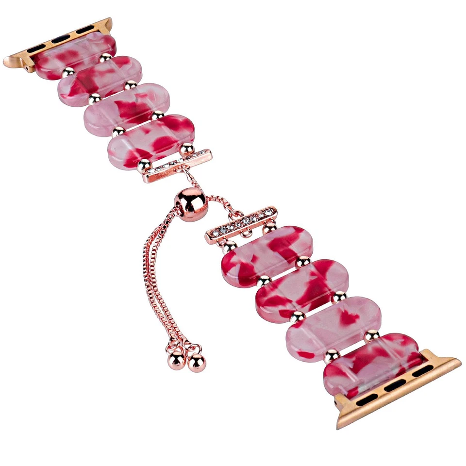 Correa de pulsera iWatch de resina para Apple Watch Series 9 8 7 6 5 4 3 SE 38-49 mm Foto 2 de 4