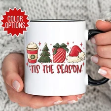 2025 Xmas Gift Festive Cocoa Coffee Mug Holiday Gift