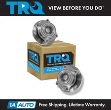 TRQ Front Wheel Hubs & Bearings Pair Set for Galant Eclipse Endeavor 5 Lug