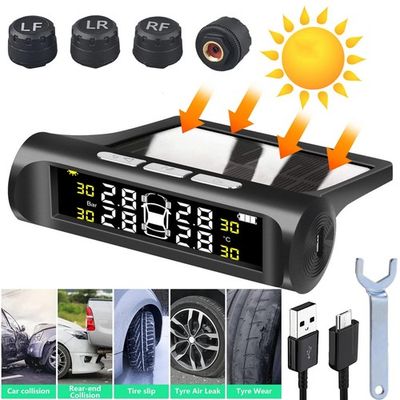 #ad #ad Tire Pressure Monitoring System TPMS Tire Pressure Monitor Kit w 4 TPMS Sensors $16.99