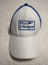 PGA Jr. League Golf Cap Adjustable YOUTH Blue and White PGA Logo Unisex