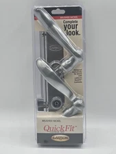 Larson 20297817 QuickFit Keyed Handleset Brushed Nickel Leverset