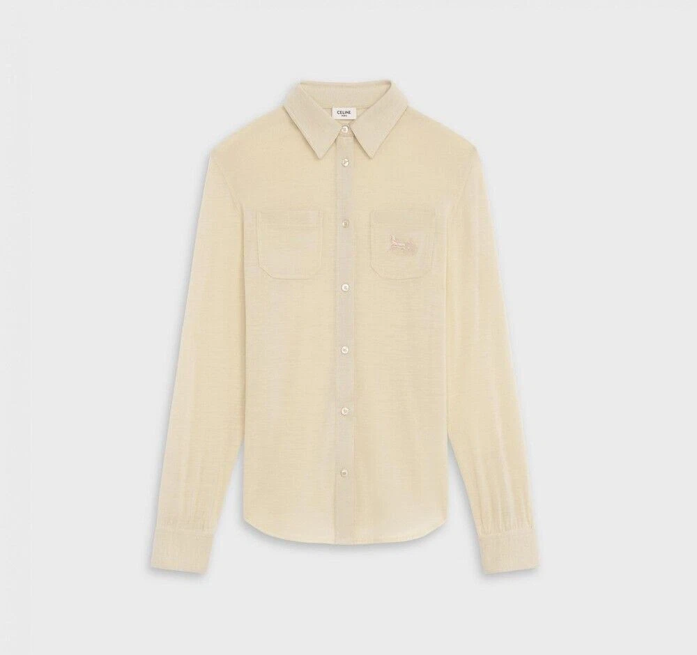 Camicia donna Celine SULKY logo lana e cashmere 2X545453L 01VA 70366121