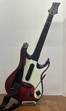 Nintendo Wii Guitar Hero Wireless Guitar Red Starburst 95911.805 W/ Strap Tested