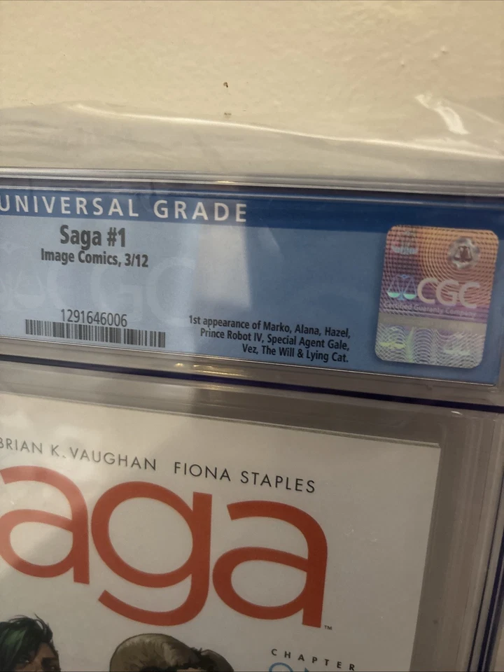 SAGA 1🔥🔥🔥CGC 9.8 Beautiful Case! Brian K Vaughan Fiona Staples Image Comics - Image 2 of 4