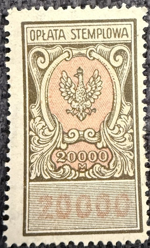 Poland Fiscal Stamp 1923