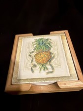 AbsorbaStone Pineapple Design Coasters Nice shape. 