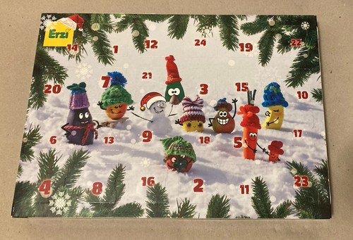 Erzi Advent Calendar Wooden Play Food Toys Kids Snow Day Snacks - Picture 2 of 3
