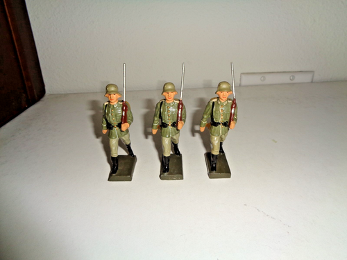 Lineol Elastolin Blech Kübelwagen Konvolut Soldaten 7, 5 Cm