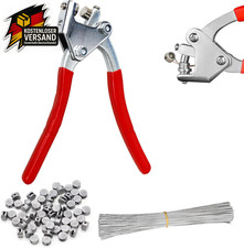 Bleiplombenzange Plombenzange Set mit 80 Plomben Bleidraht Sicherheitswerkzeug G