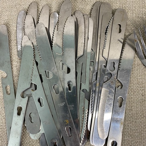 Vintage Lot of Camp Cutlery Silverware Knives Forks Japan Stainless 26 of each - Picture 5 of 5