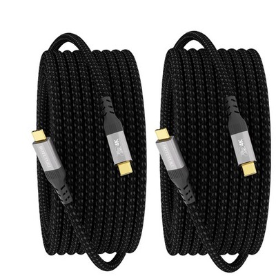 USB C Kabel 2 Stück 5M Nylon Geflochten Thunderbolt 4 3 Kompatibel