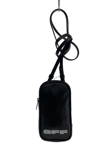 Off-white Shoulder Bag Leather Blk Print Used