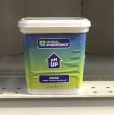 General Hydroponics pH Up Dry Base, 1.5LBS (raises nutrients ph)