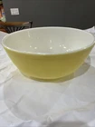 Pyrex Vintage Yellow Primary Nesting Mixing Bowl #404 Sunshine Stamp Early 1950s