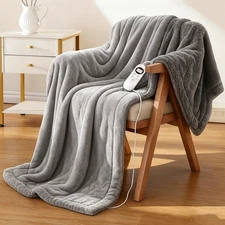 Heated Blanket with 12 Heat Settings and Smart Timer Machine Washable