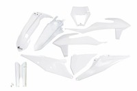 Kunststoff Verkleidung Kit Komplett Weiß UFO Ktm Exc-F 500-450-350-250 / Exc ...