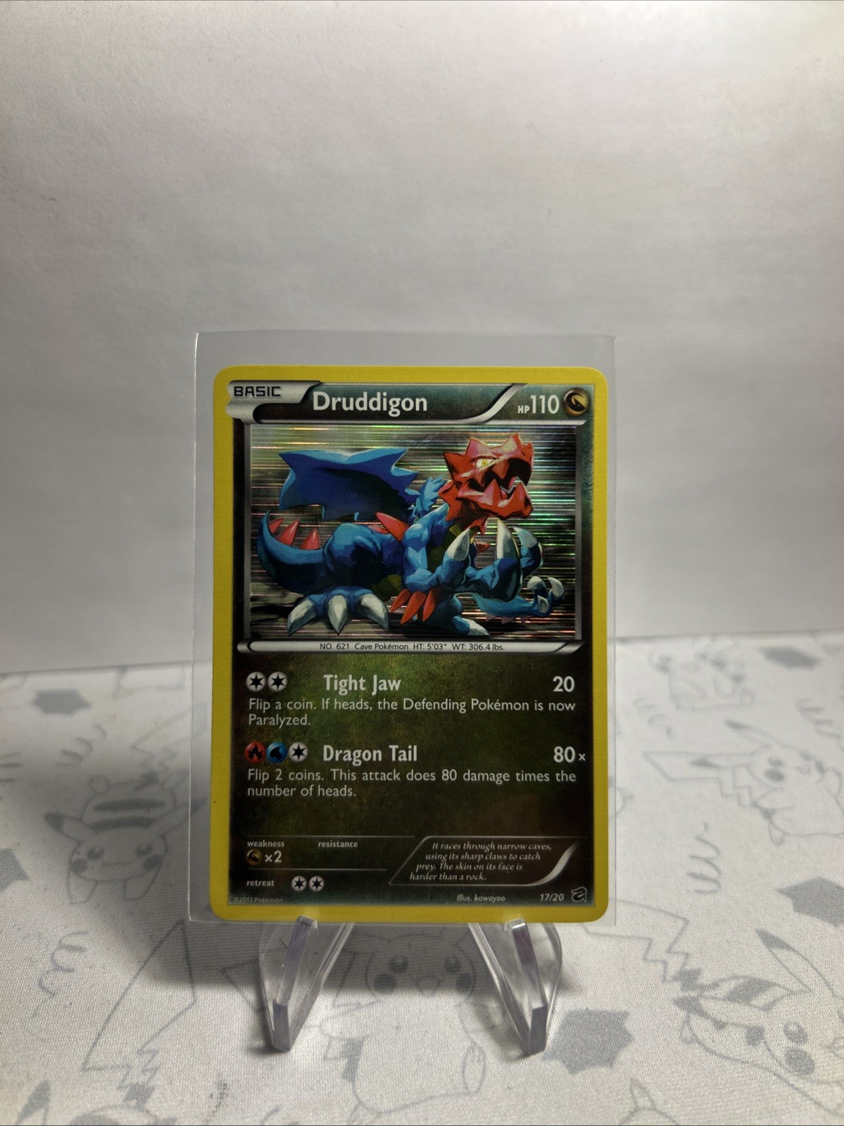 Druddigon (Holo) Dragon Vault 17/20 Rare Pokemon Card LP