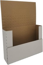 50 Pack 7.5x5.5x2'' Easy-Fold Corrugated Mailers, Height adjustable Small Shi...