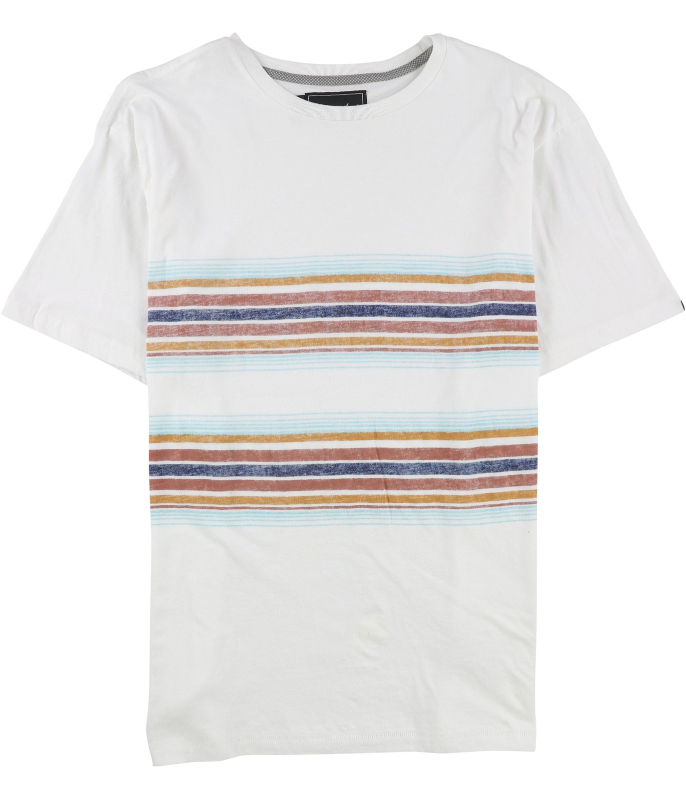 Мужская футболка Lost с рисунком в несколько полос, белая, L